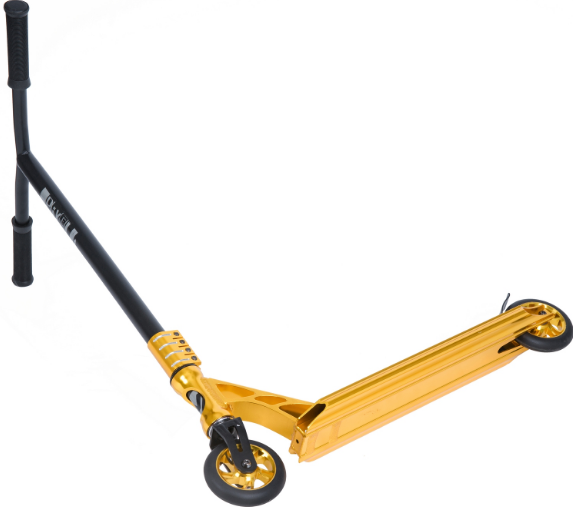 фото Самокат novatrack pixel bl, 110 мм, золотистый, 110a.pixel.gd20