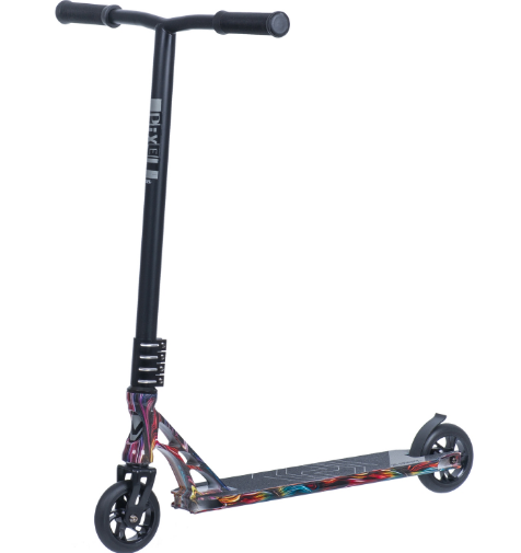 фото Самокат novatrack pixel bl, 110 мм, мультицвет, 110a.pixel.mc20