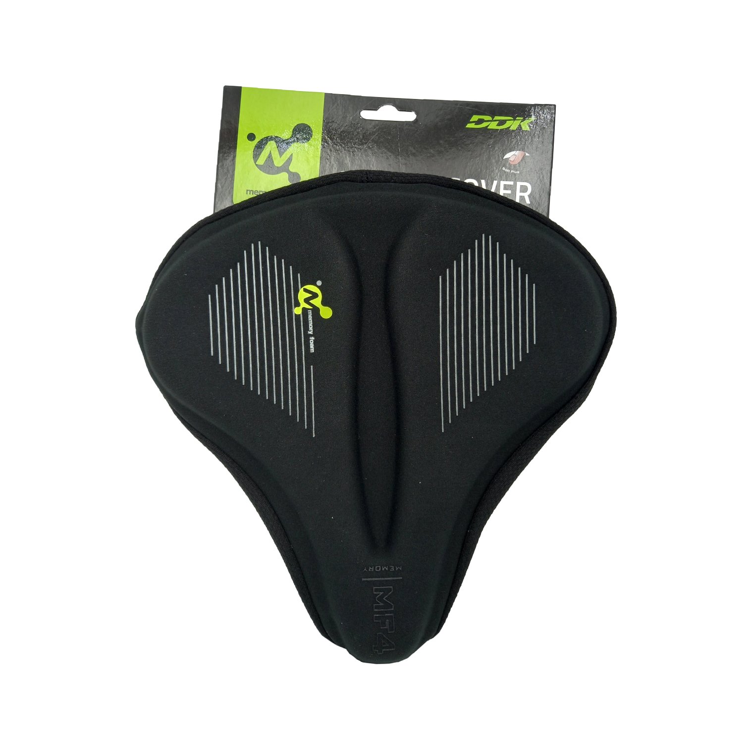 фото Накладка на седло ddk 201m, наполнитель memory foam, черный, dag-201m-m