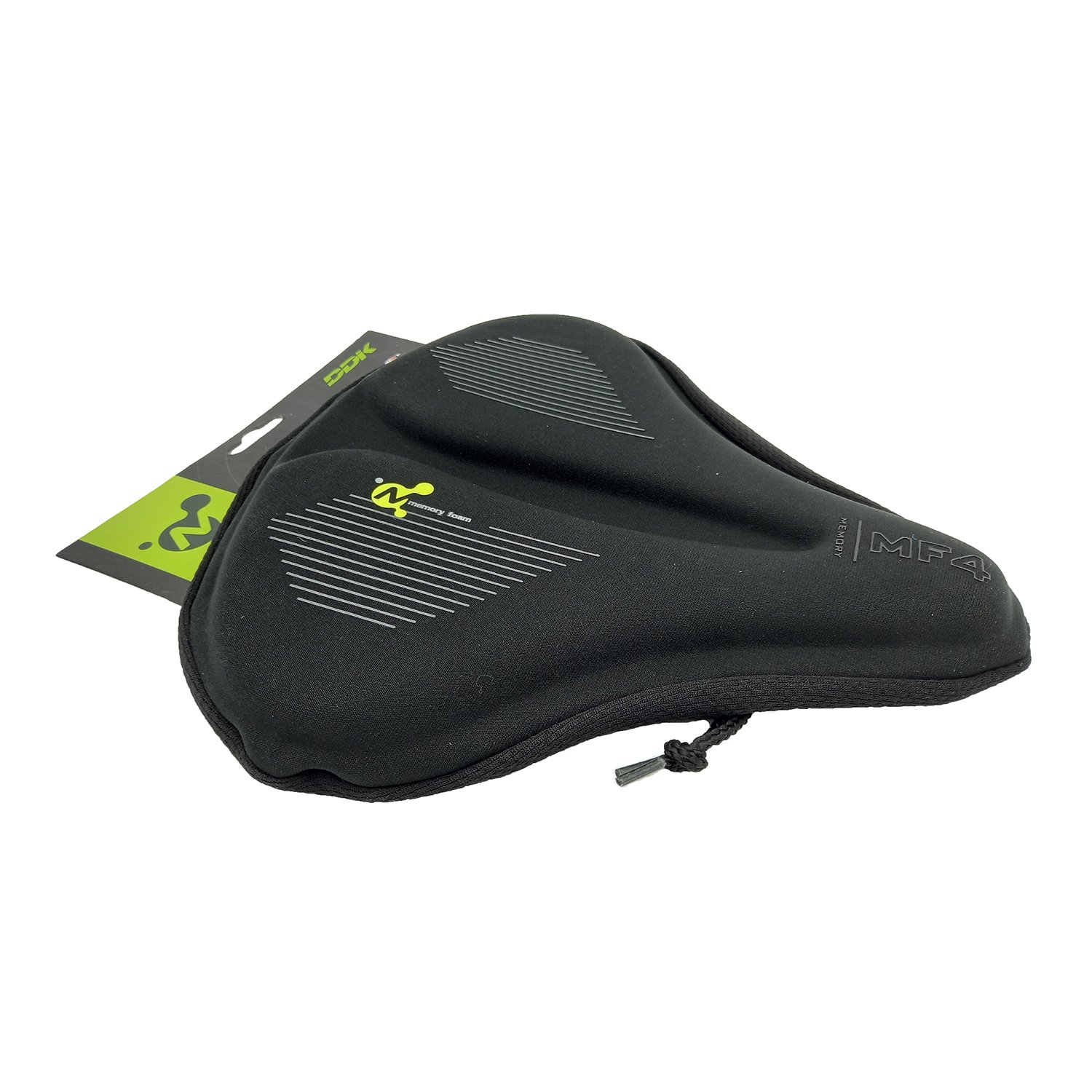 фото Накладка на седло ddk 201m, наполнитель memory foam, черный, dag-201m-m