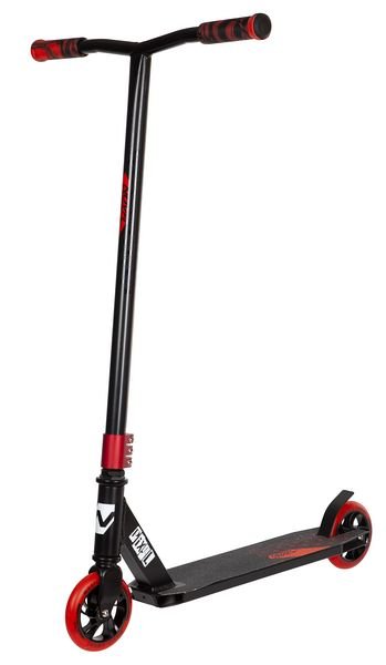 фото Самокат для детей novatrack pixel bl, 120 мм, черный/красный, 120a.pixel.brd21