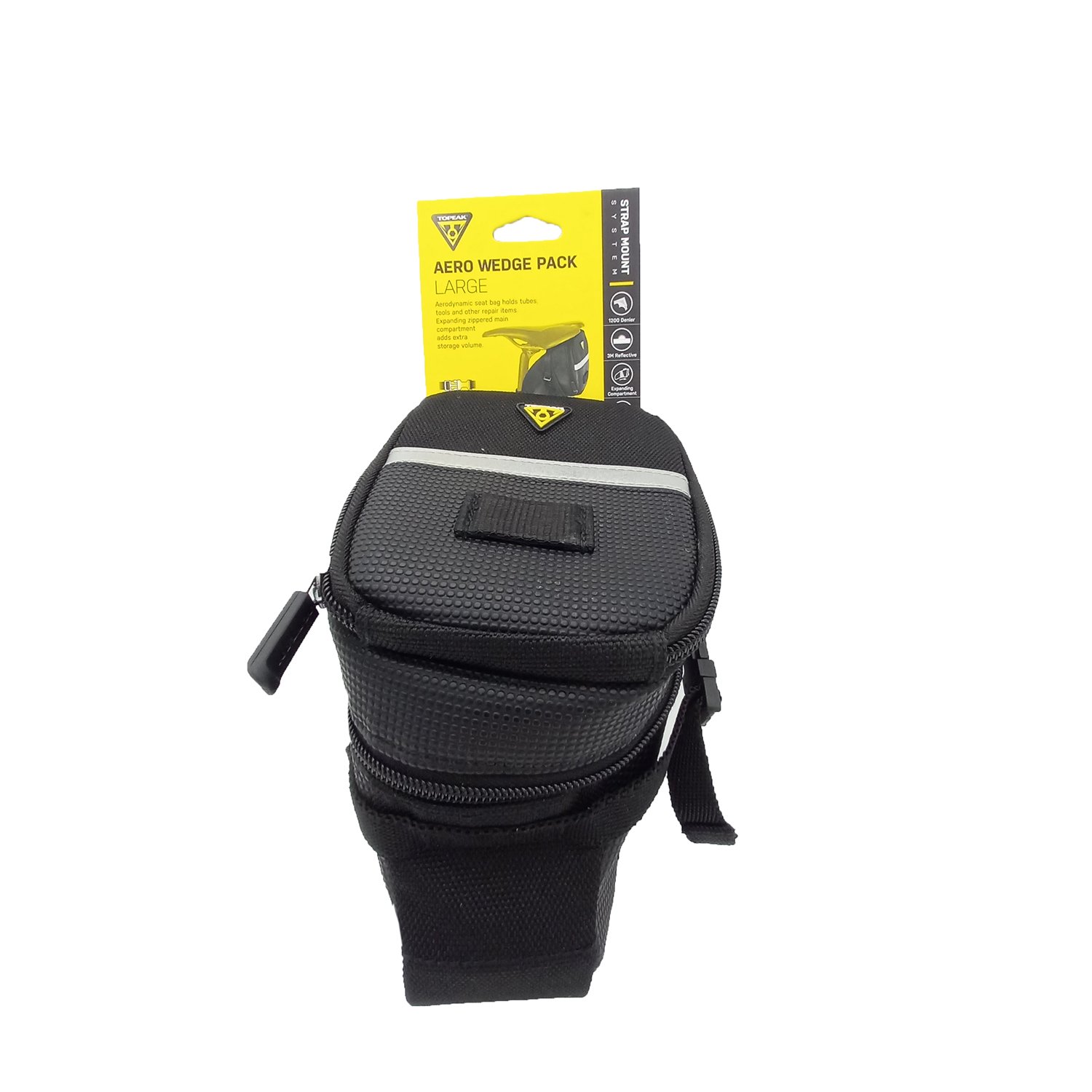фото Сумка велосипедная topeak aero wedge pack, под седло, размер l (1.48-1.97 л), tc2262b