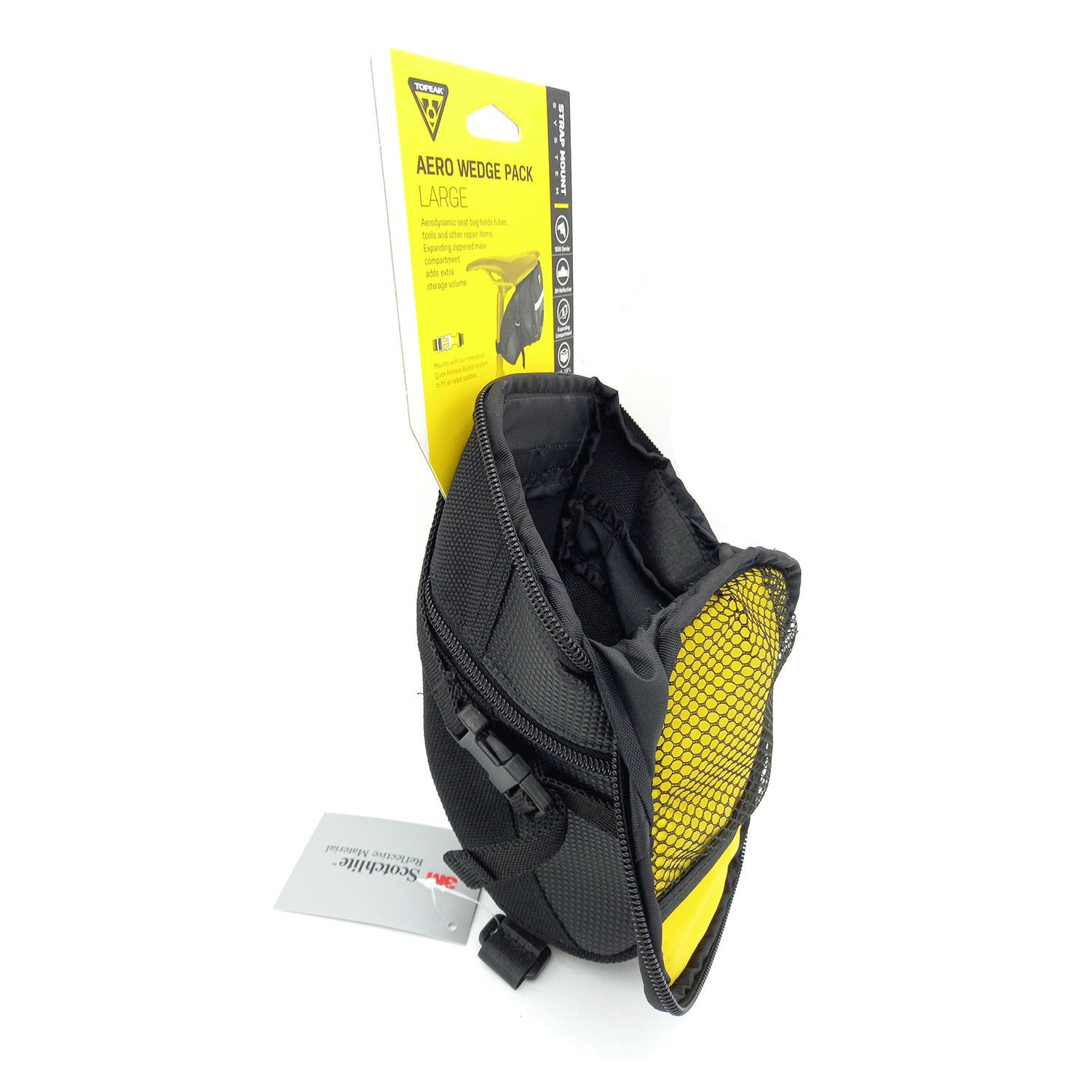 фото Сумка велосипедная topeak aero wedge pack, под седло, размер l (1.48-1.97 л), tc2262b