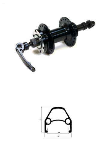 

Колесо велосипедное TRIX 27,5", заднее, D23-27,5-black-13482