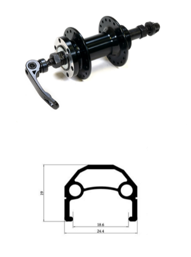 

Колесо велосипедное TRIX 27,5", заднее, D26-27,5-black-13469