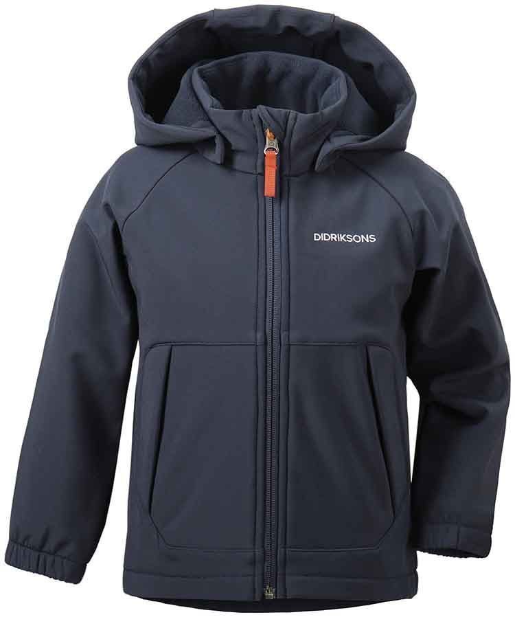 Детская куртка DIDRIKSONS DELLEN KIDS SOFTSHELL JKT, морской бриз, 503724 (Размер: 80 )