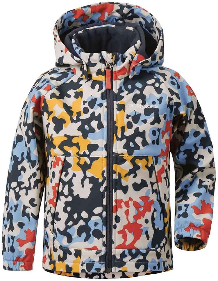 Детская куртка DIDRIKSONS DELLEN PR KIDS SOFTSHELL JKT, водоросли, 503725