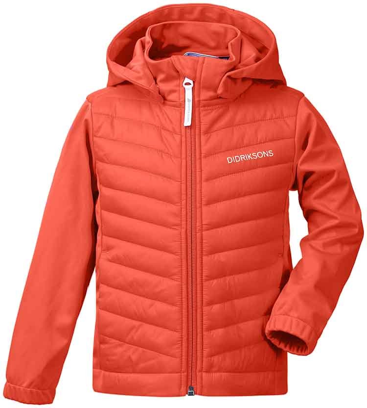 

Куртка детская DIDRIKSONS BRISKA KID'S SOFTSHELL JKT, маково-оранжевый, 503927 (Размер: 90 )