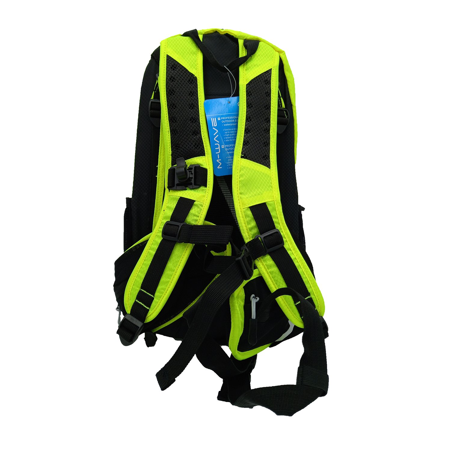 Рюкзак M-WAVE, облегчённый, 46х28х12см, 15л, дышащая сетка на спине, с дождевым чехлом, неоново-желт купить на ЖДБЗ.ру - фотография № 3