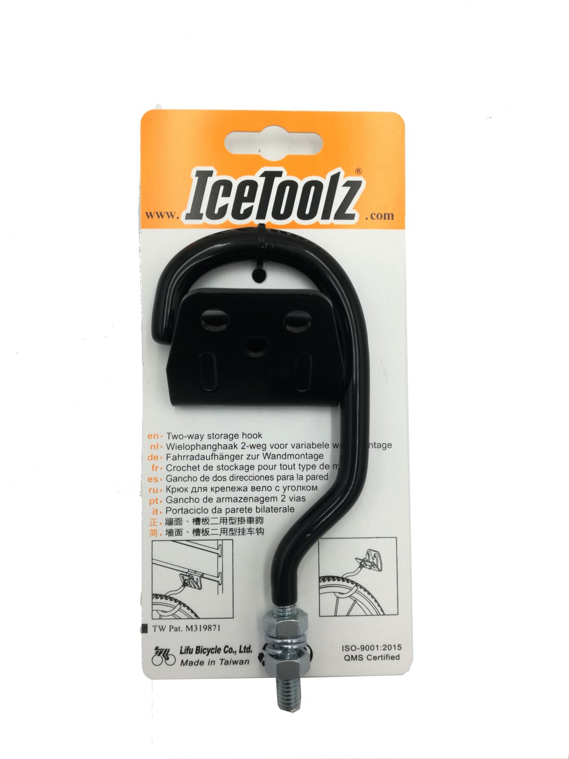 фото Крюк для хранения велосипеда ice toolz, с уголком, p655