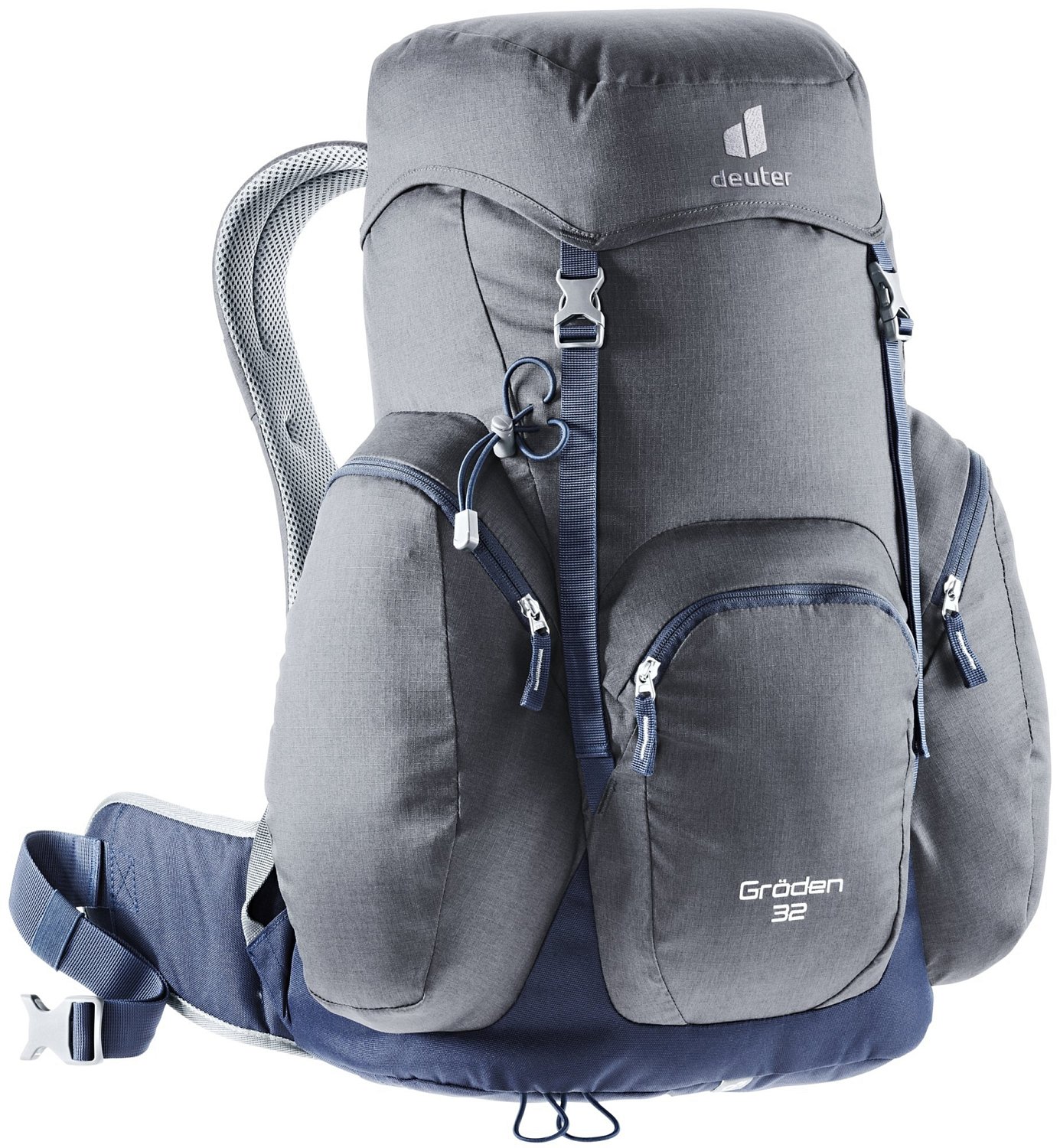 Рюкзак туристический Deuter Groden, 32 л, Graphite/Navy, 2021, 3430321_4326 рюкзак туристический deuter trail pro sl женский 30 л redwood graphite 2021 3441021 5429