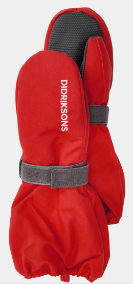  ВашВелосипед Рукавицы DIDRIKSONS BIGGLES KIDS MITTENS, детские, карминно-красный, 503939 (Размер: 2/4 )