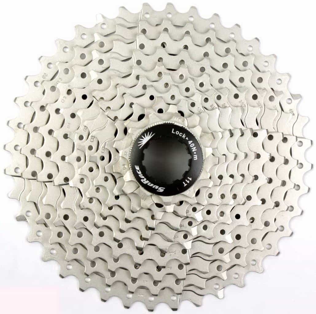   ВашВелосипед Кассета велосипедная SUN RACE, 11-40, 10 скоростей, на алюминиевом пауке, TAX-11-40