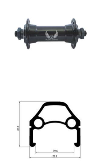 

Колесо велосипедное TRIX 24", переднее, D2-24-black-13430