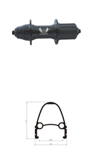 

Колесо велосипедное TRIX 26", заднее, под кассету, D1-26-black-11966