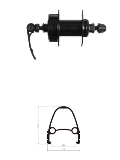 

Колесо велосипедное TRIX 26", переднее, под дисковый тормоз, D1-26-black-13460