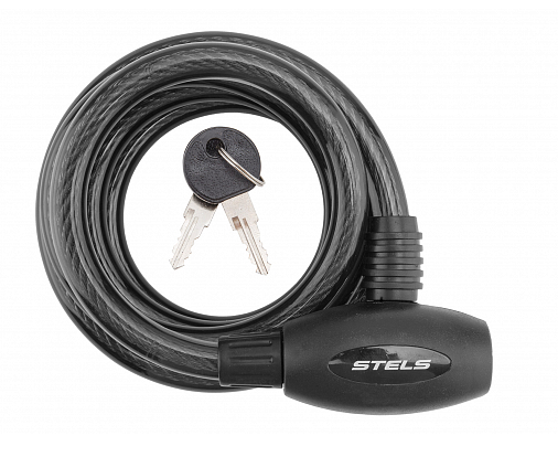 

Замок троссовый STELS 87306, чёрный, 540014