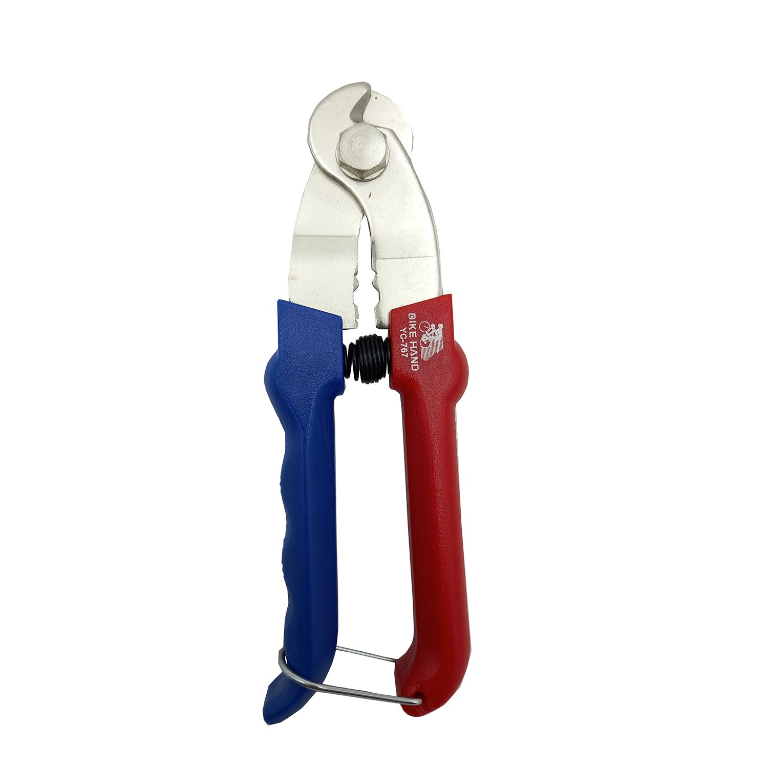 Ножницы BIKEHAND YC-767 для тросика и рубашек, антискользящие ручки, цвет сине-красный, 6-140767 купить на ЖДБЗ.ру - фотография № 2