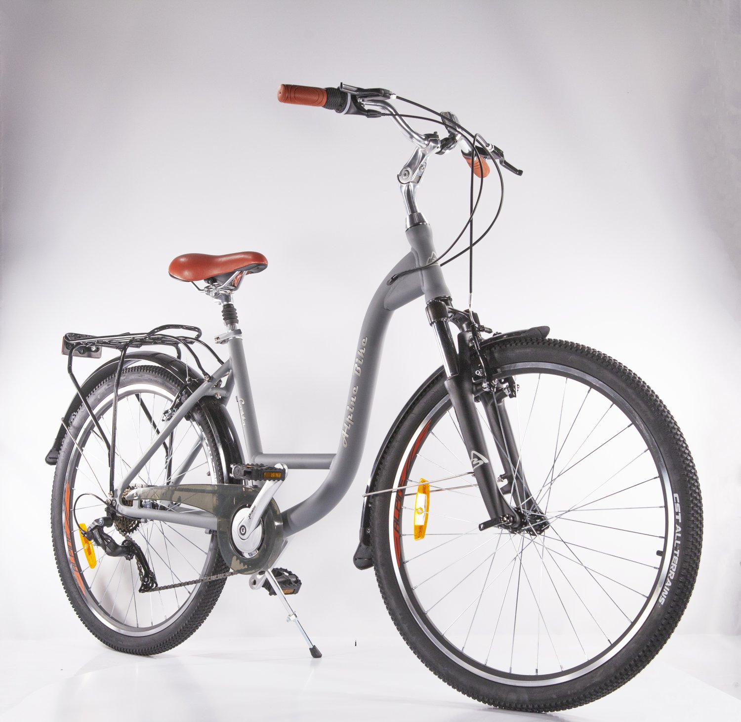  Женский велосипед Alpine Bike Costa 26 2022, ALPB_CostaWT_M_22MY (Рама: M (Рост: 165-180 см), Цвет: серый)