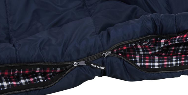 Спальный мешок TREK PLANET Belfast XL Comfort, с левой молнией, черный, 70394-L купить на ЖДБЗ.ру - фотография № 5