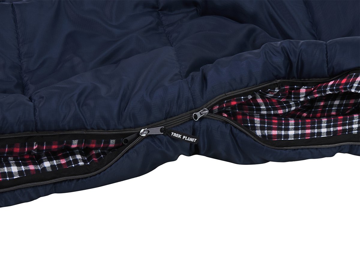 Спальный мешок TREK PLANET Belfast XL Comfort, с правой молнией, черный, 70394-R купить на ЖДБЗ.ру - фотография № 8