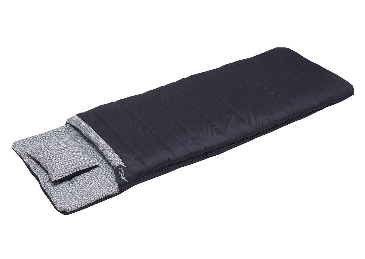 Спальный мешок с подушкой TREK PLANET Celtic Comfort, с правой молнией, антрацит, 70377-R