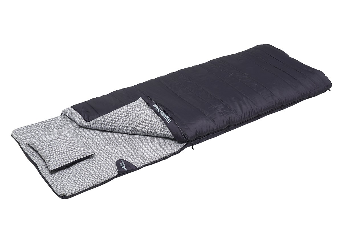 Спальный мешок с подушкой TREK PLANET Celtic Comfort, с правой молнией, антрацит, 70377-R купить на ЖДБЗ.ру - фотография № 6