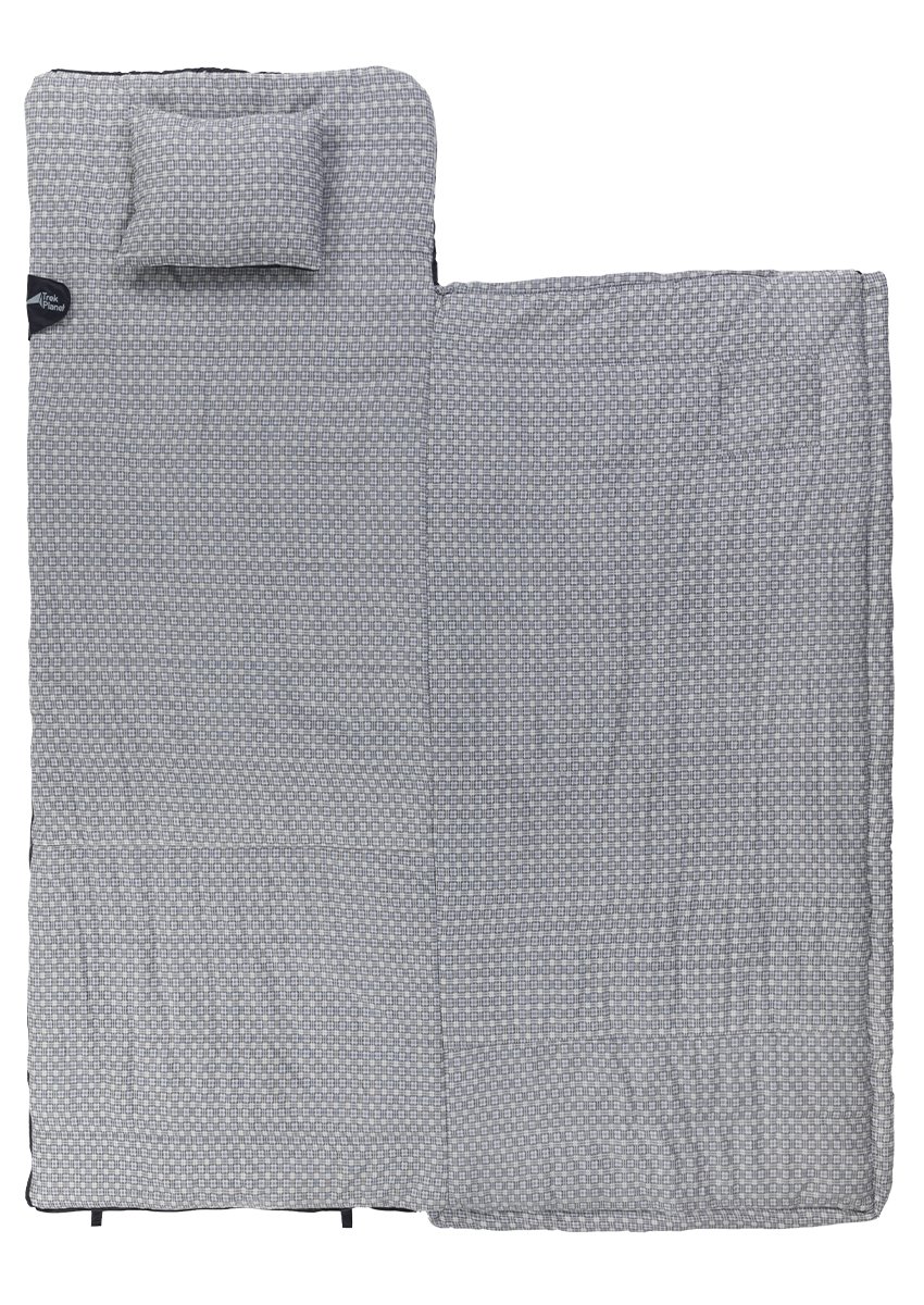 Спальный мешок с подушкой TREK PLANET Celtic Comfort, с правой молнией, антрацит, 70377-R купить на ЖДБЗ.ру - фотография № 4