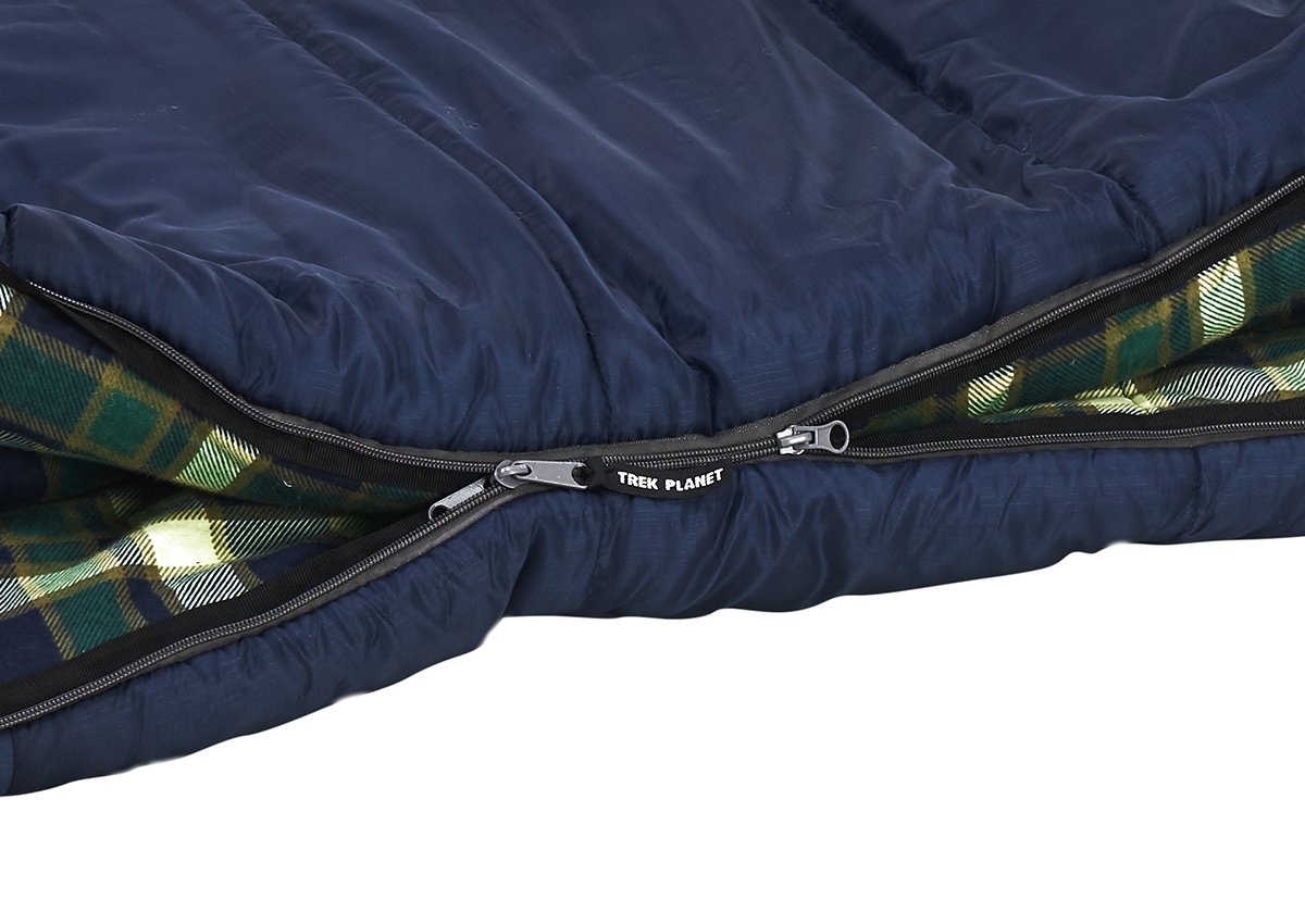 Спальный мешок TREK PLANET Chelsea XL Comfort, с левой молнией, синий, 70395-L купить на ЖДБЗ.ру - фотография № 3