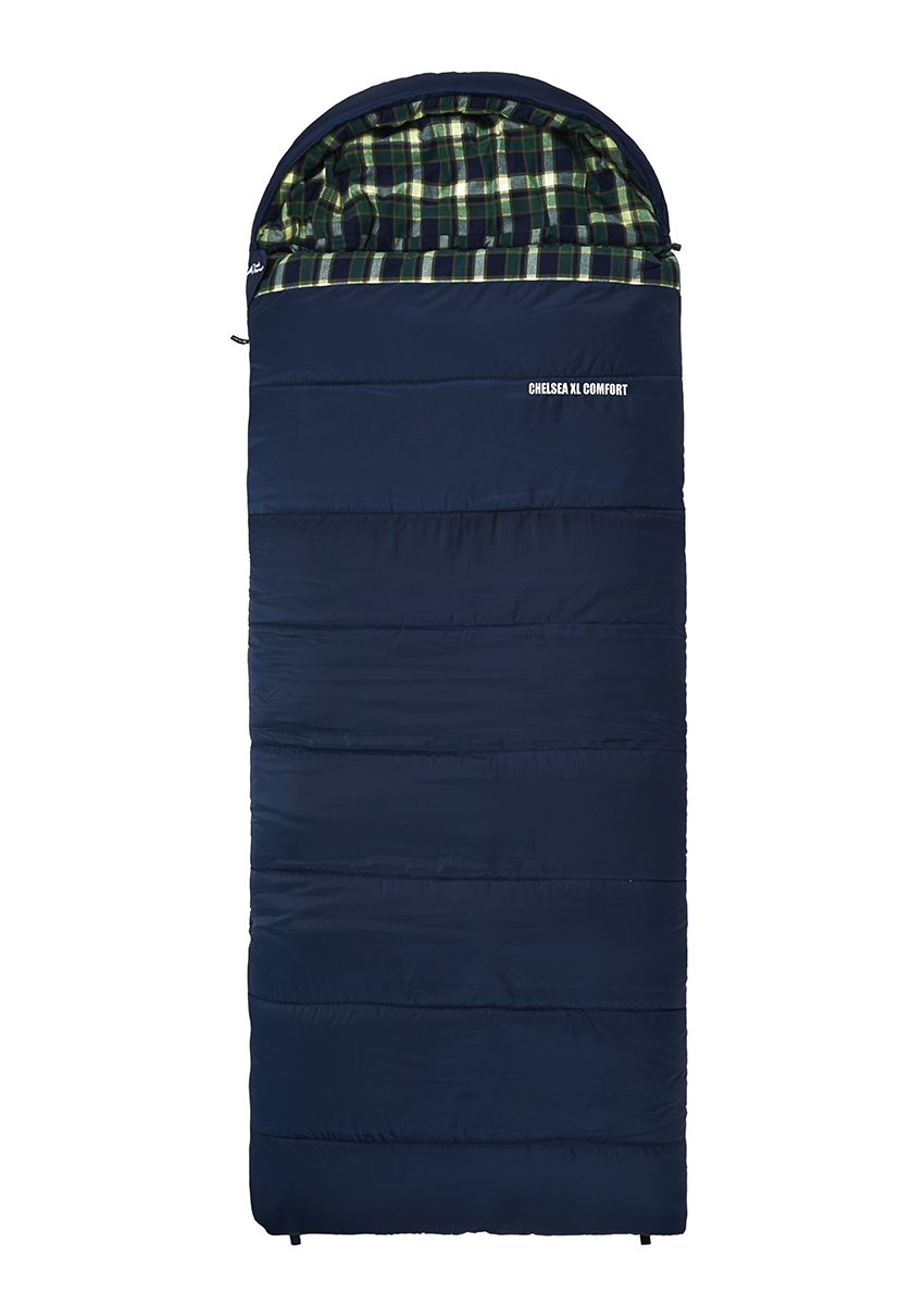 Спальный мешок TREK PLANET Chelsea XL Comfort, с правой молнией, синий, 70395-R купить на ЖДБЗ.ру - фотография № 3