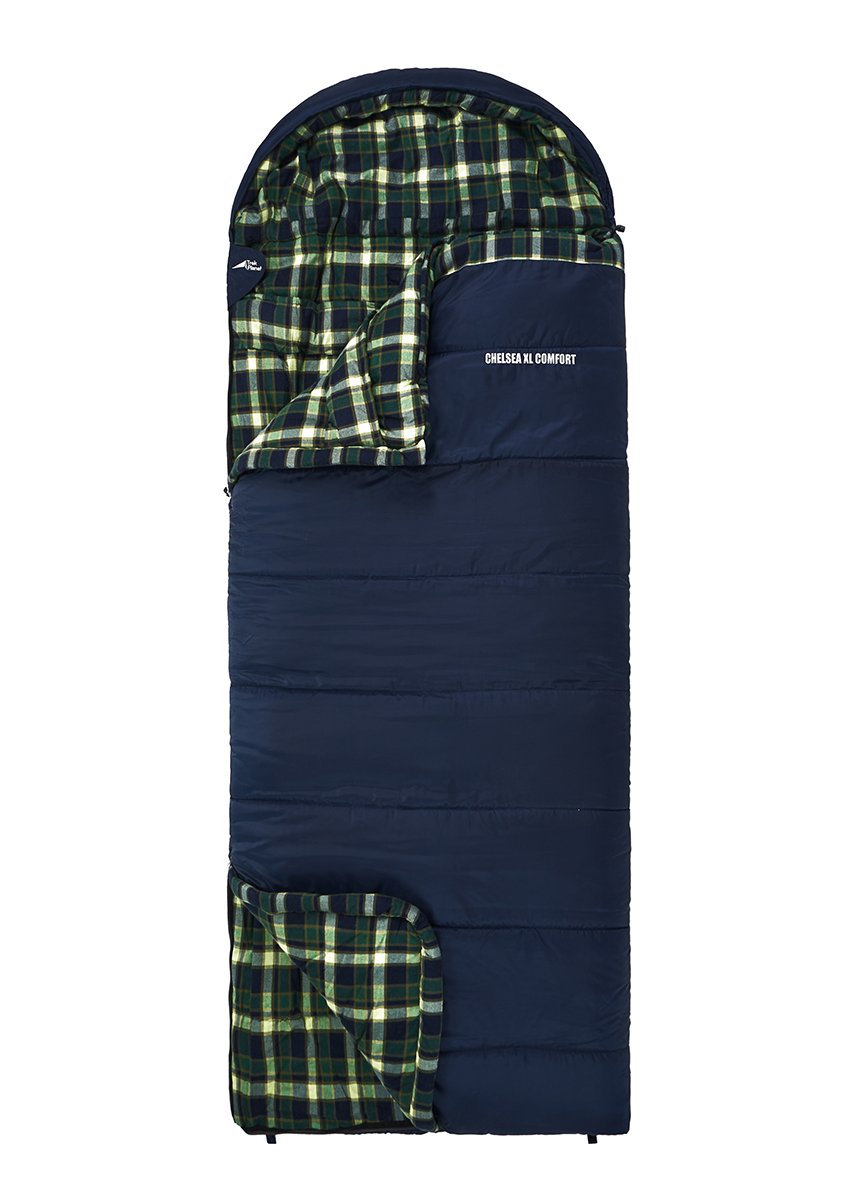 Спальный мешок TREK PLANET Chelsea XL Comfort, с правой молнией, синий, 70395-R купить на ЖДБЗ.ру - фотография № 6