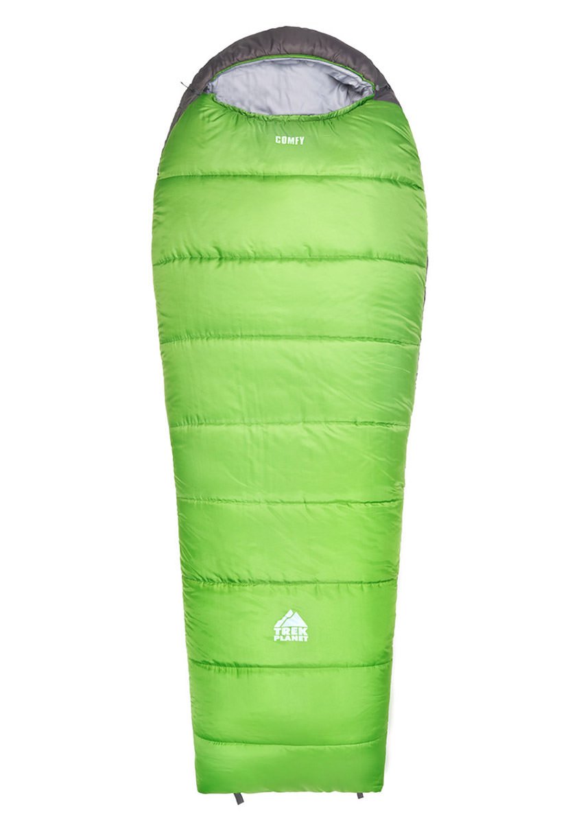 Спальный мешок TREK PLANET Comfy, с правой молнией, зеленый, 70364-R купить на ЖДБЗ.ру - фотография № 7