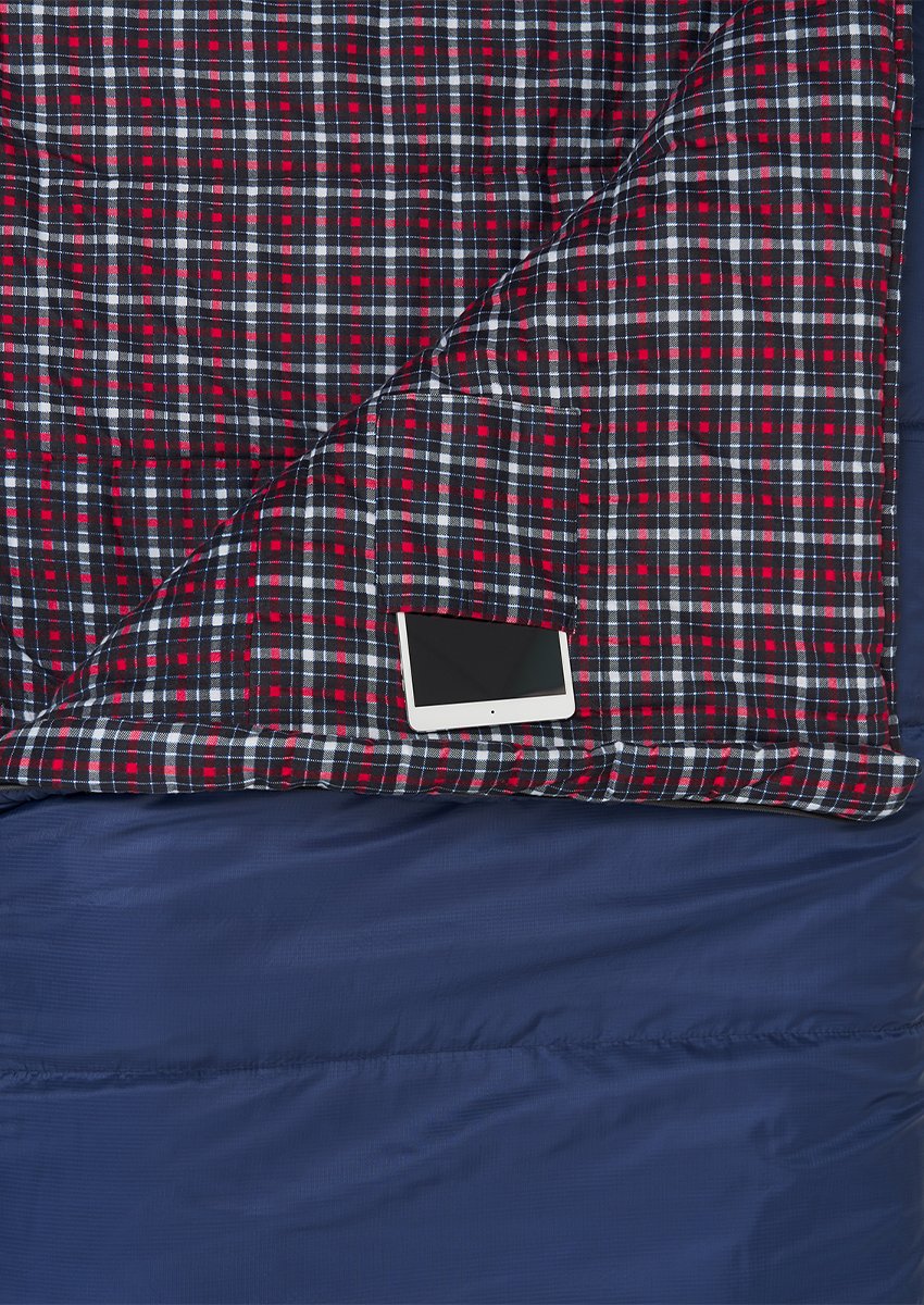 Спальный мешок TREK PLANET Derby Wide Comfort, с правой молнией, синий, 70396-R