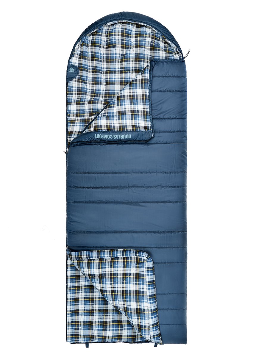 Спальный мешок TREK PLANET Douglas Wide Comfort, с левой молнией, синий, 70393-L купить на ЖДБЗ.ру - фотография № 8