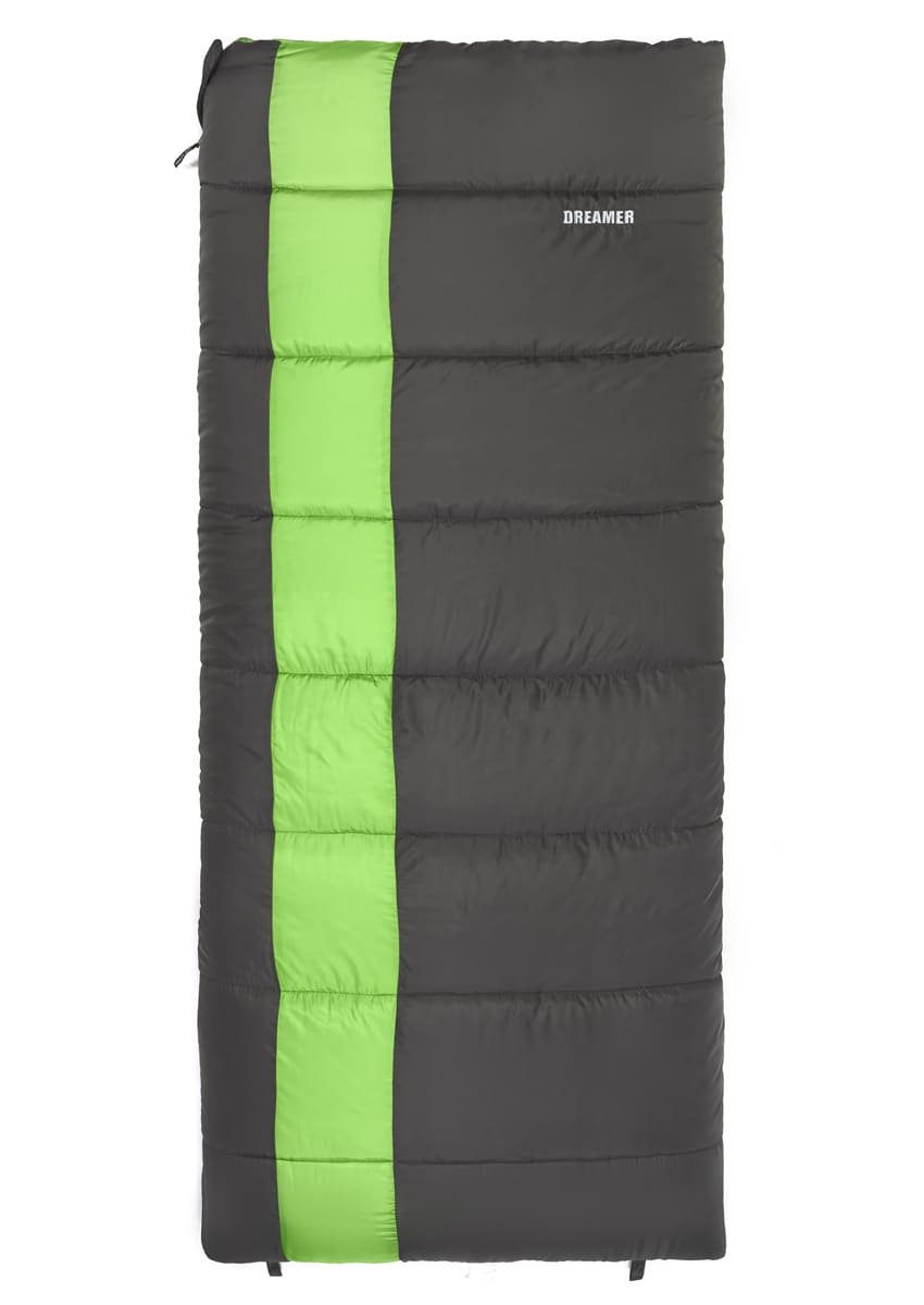 Спальный мешок TREK PLANET Dreamer, с левой молнией, серый/зеленый, 70386-L купить на ЖДБЗ.ру - фотография № 2