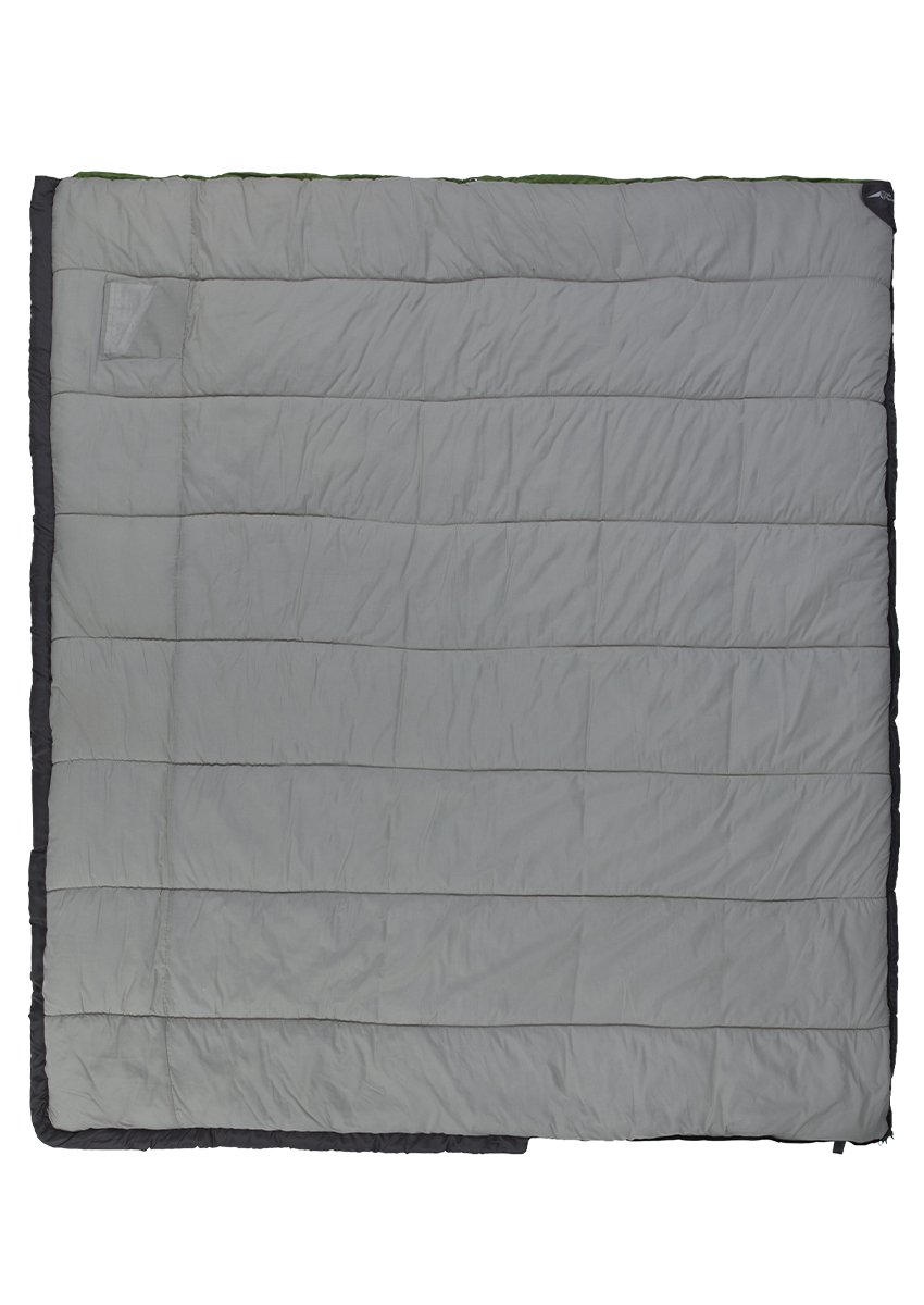 Спальный мешок TREK PLANET Dreamer, с левой молнией, серый/зеленый, 70386-L купить на ЖДБЗ.ру - фотография № 4