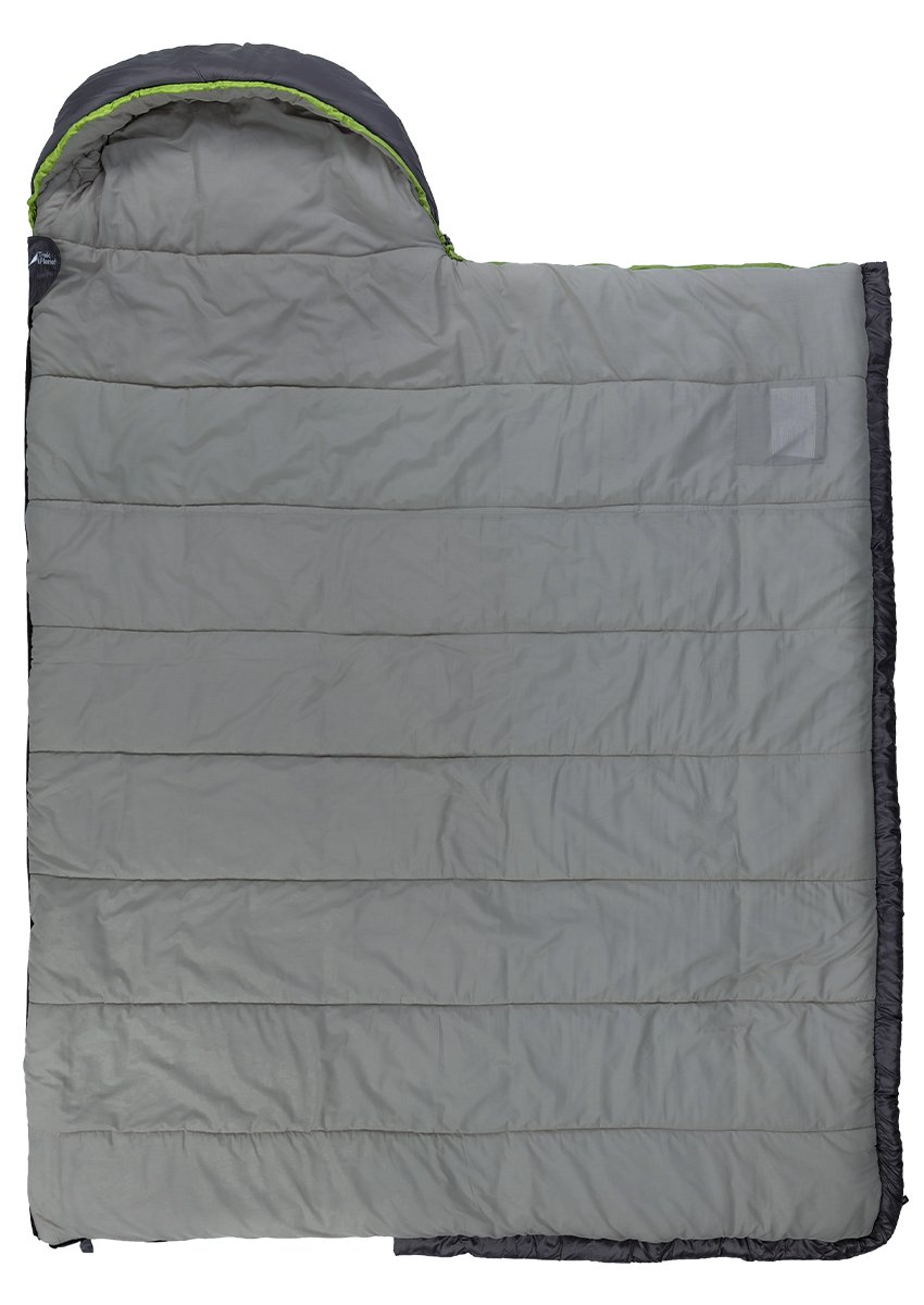 Спальный мешок TREK PLANET Dreamer Comfort, с левой молнией, серый/зеленый, 70387-L купить на ЖДБЗ.ру - фотография № 7