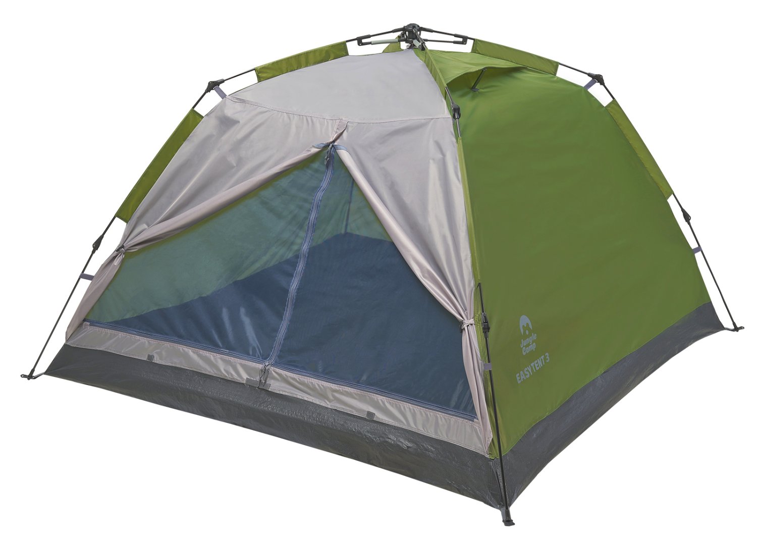 Палатка JUNGLE CAMP Easy Tent 3, зеленый/серый, 70861 палатка jungle camp toledo twin 6 зеленый 70835