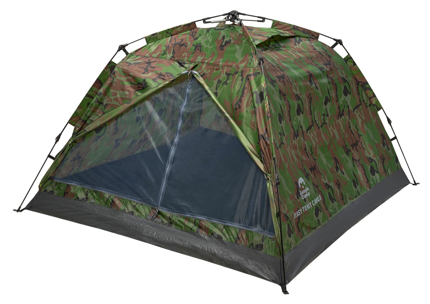 Палатка JUNGLE CAMP Easy Tent Camo 2, камуфляж, 70863 заплата самоклеющаяся vaude tent repair patch для ремонта палатки 12х10см 12866