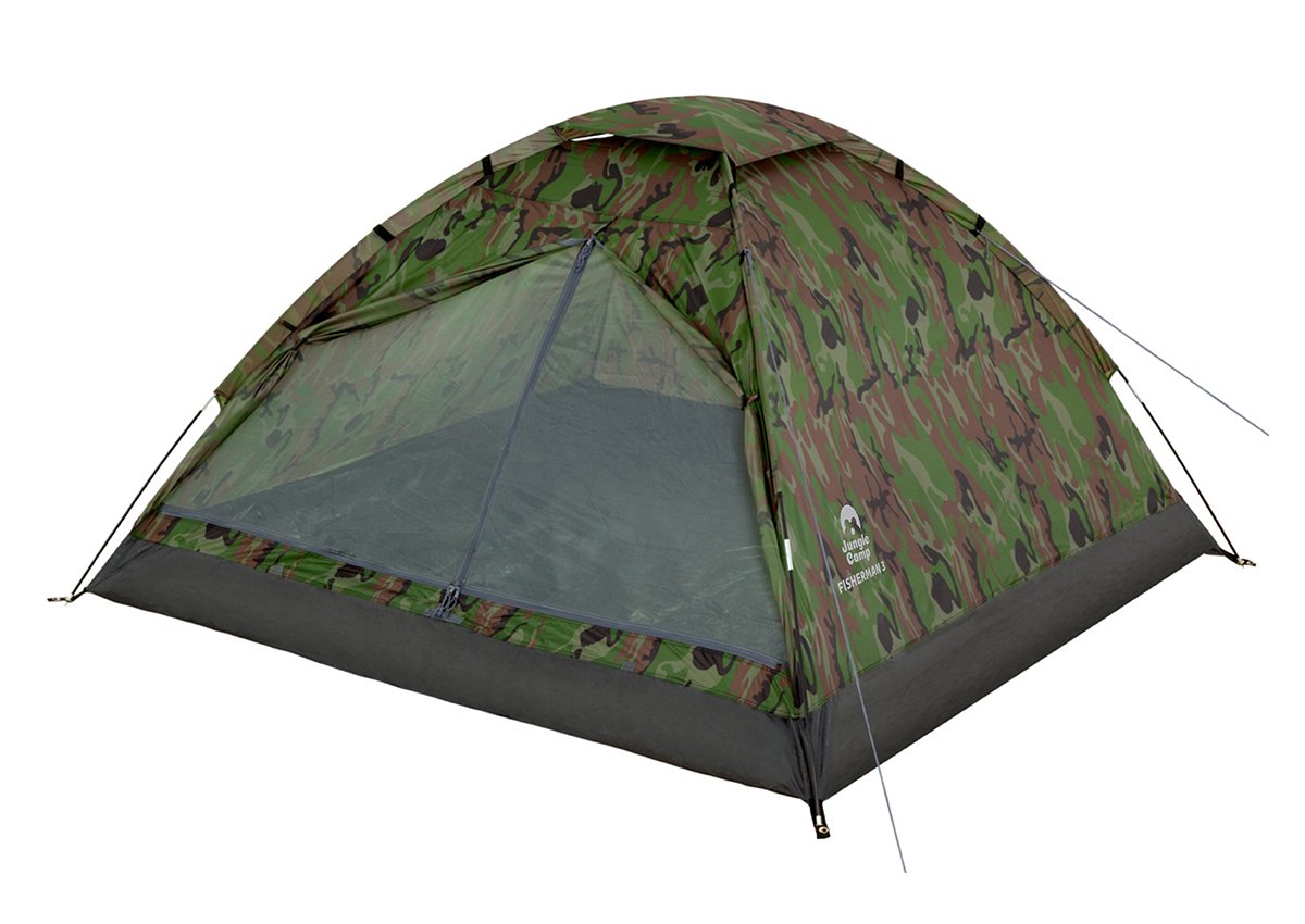 Палатка Jungle Camp Fisherman 3, камуфляж, 70852 палатка jungle camp easy tent camo 2 камуфляж 70863