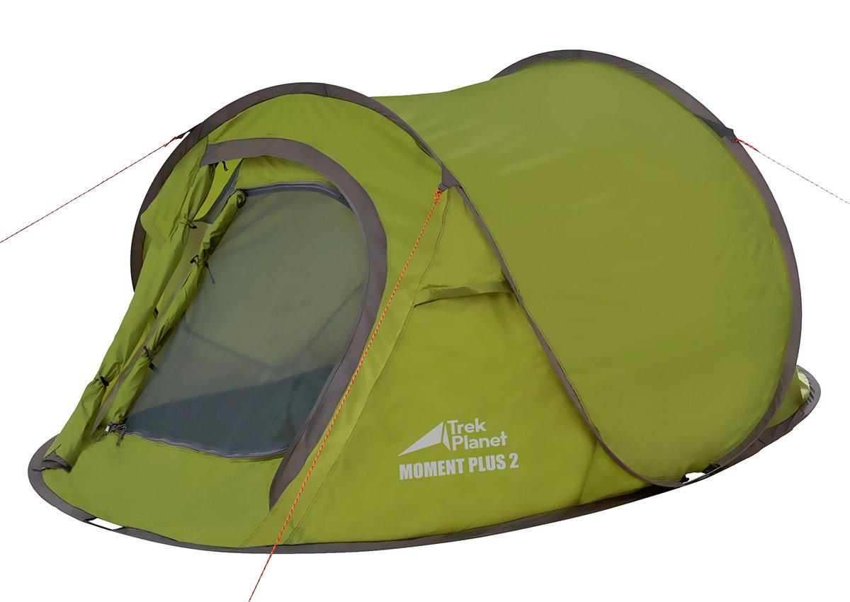 Палатка TREK PLANET Moment Plus 2, зеленый, 70296 палатка trek planet vario 5 зеленый 70299