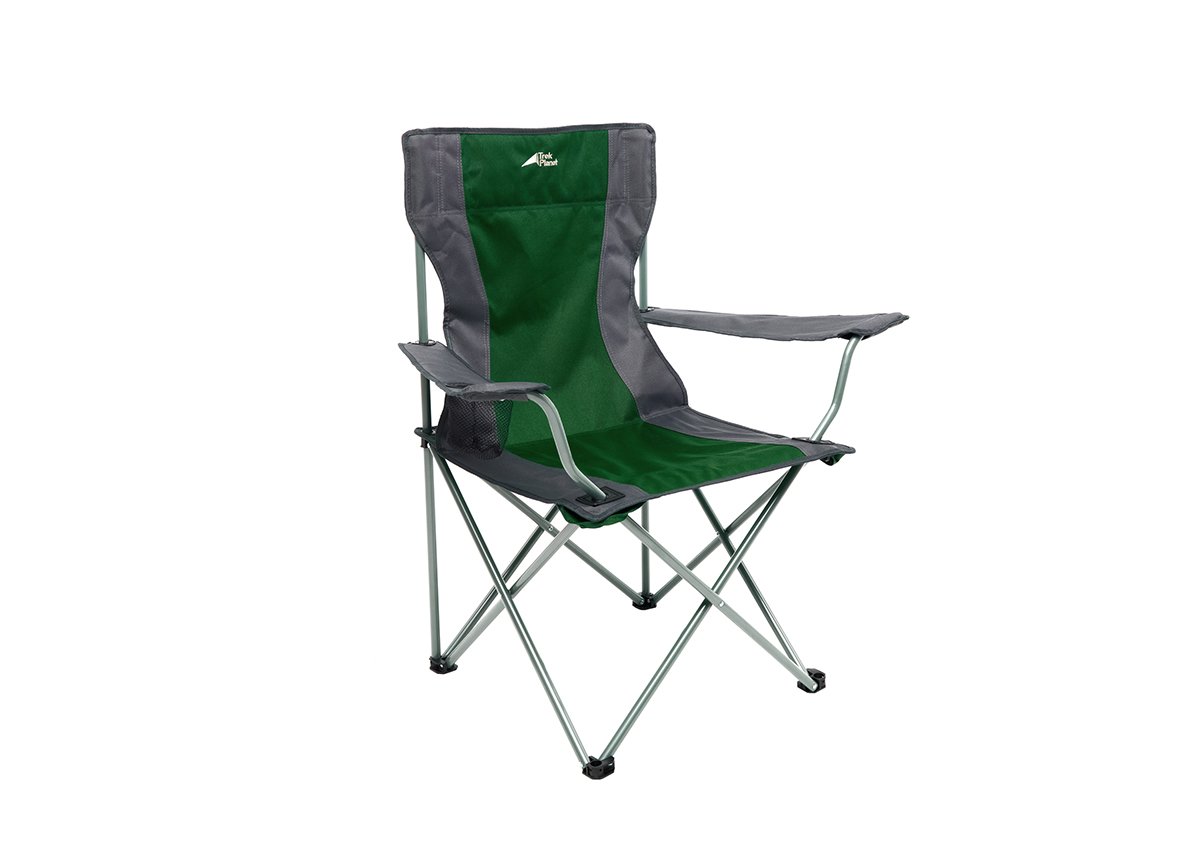 Кресло TREK PLANET PICNIC Olive, складное, Green/Grey, 70605 кресло шезлонг складное ника с подн и полкой кш3 3 ротанг