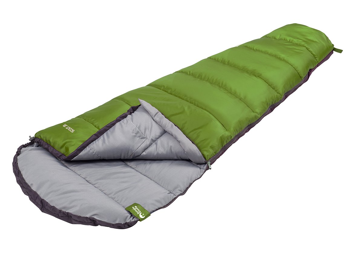 Спальный мешок Jungle Camp Scout JR, зеленый, 70940 мешок спальный зимний комфорт в ассортименте смзк 1