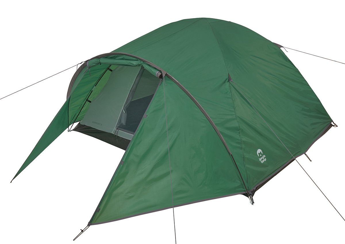 Палатка Jungle Camp Vermont 2, зеленый, 70824 палатка jungle camp vermont 3 зеленый 70825