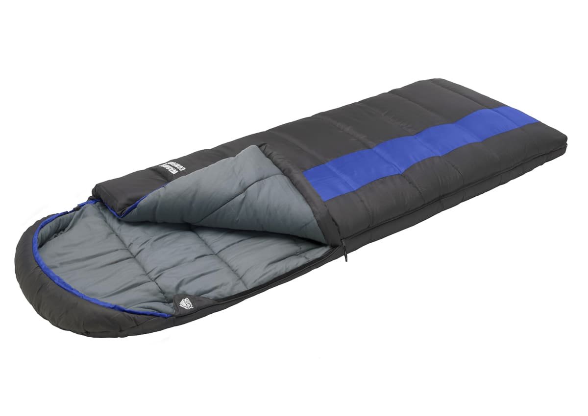 Спальный мешок TREK PLANET Warmer Comfort, с левым замком, серый/синий, 70389-L