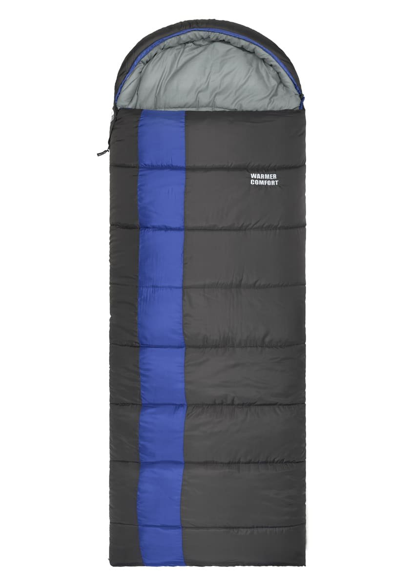 фото Спальный мешок trek planet warmer comfort, с правым замком, серый/синий, 70389-r