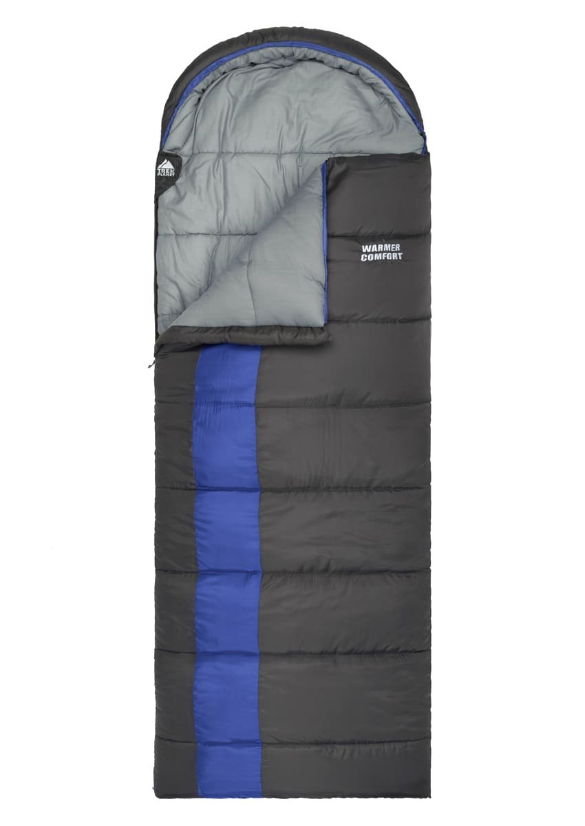 фото Спальный мешок trek planet warmer comfort, с правым замком, серый/синий, 70389-r