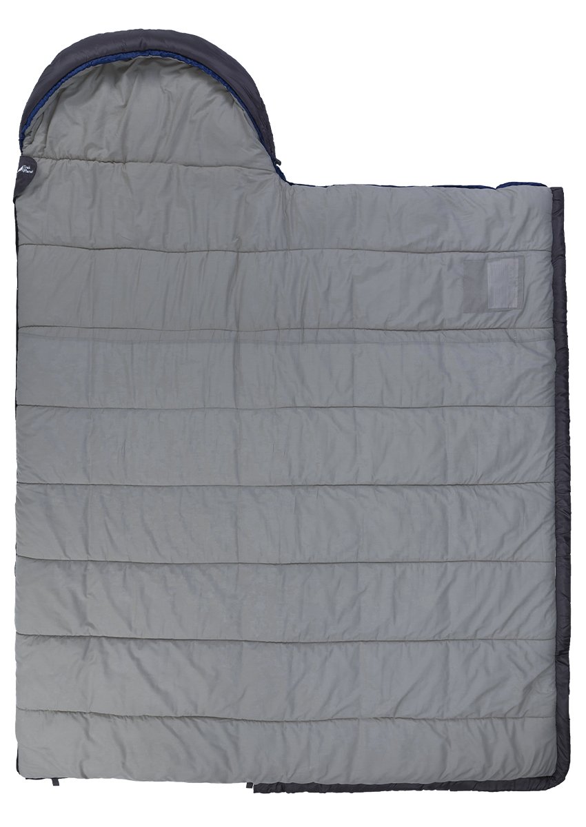 фото Спальный мешок trek planet warmer comfort, с правым замком, серый/синий, 70389-r