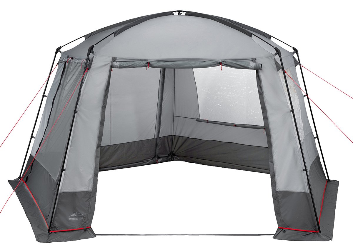 Тент Trek Planet Weekend Tent, серый/темно серый, 70219 тент хозяйственный ecos универсальный t 3 3 размер 3 3м плотность 100г м2