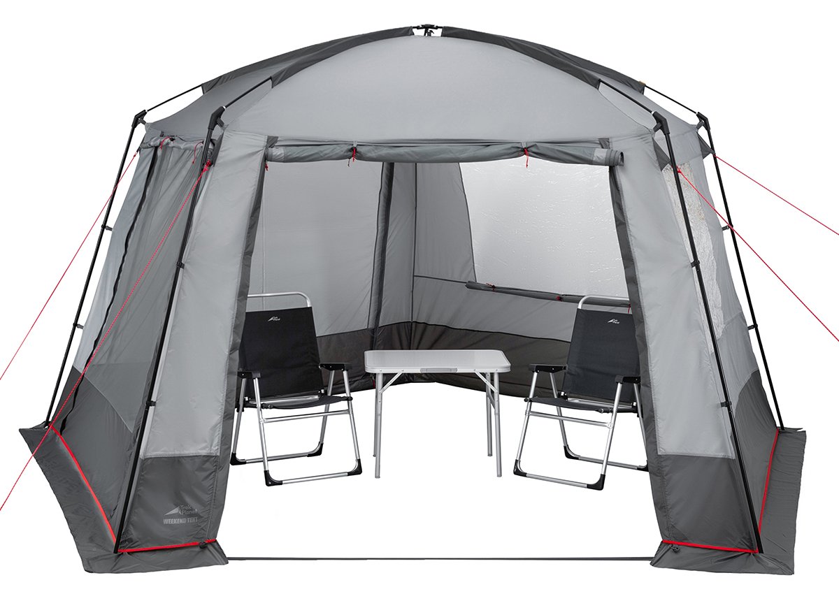 фото Тент trek planet weekend tent, серый/темно серый, 70219